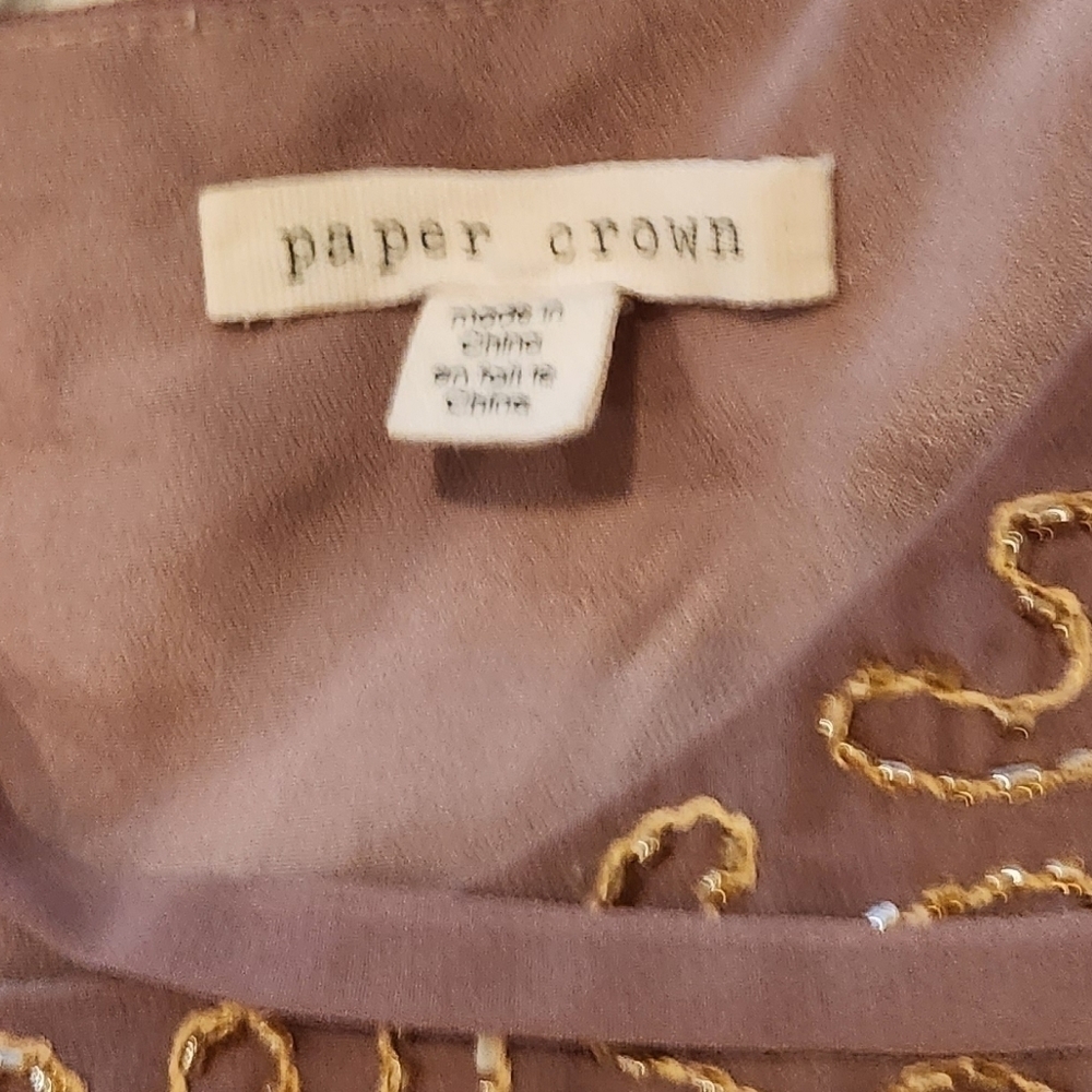 Anthropologie Paper Crown Beaded Camisole - Picture 4 of 5